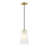 Winda 1 - Light Brushed Gold Single Pendant