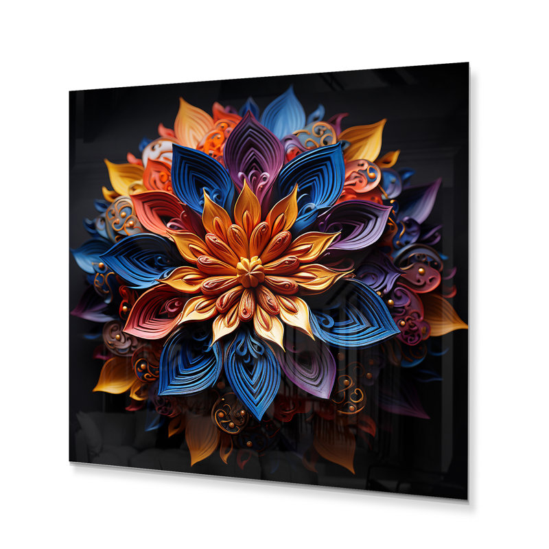 - Art mural en métal Hinduisim, H 36 po x l 36 po x P 1,5 po