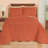 Luxe Textured Diamond Design Scalloped Edge Oversize Bedspread-103801861-103801862