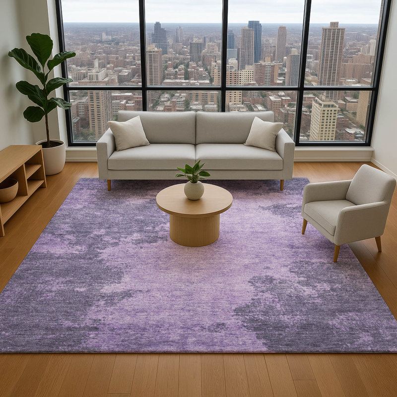 Premium Machine Washable Mayfield AMF1913 Abstract Rug, Rectangle 10' x 14'