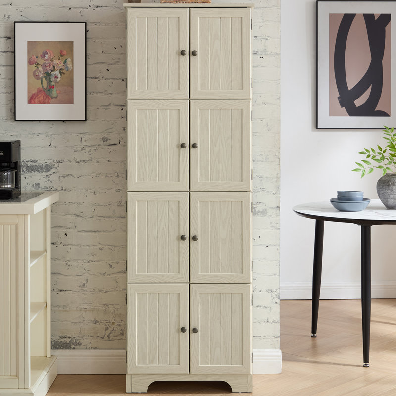 Armoire de rangement 24 po de largeur 4 po, Blanc