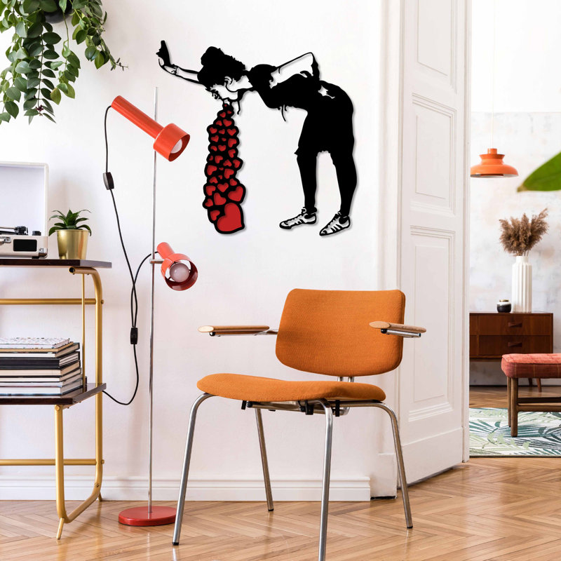 Accessoire mural décoratif en métal