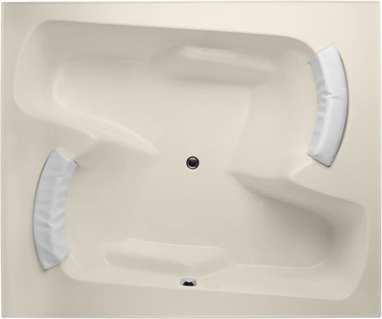 Penthouse 72'' L Soaking Bathtub, Biscuit, White