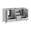 Modero 60" Double Bathroom Vanity with Top-227115605-227115608