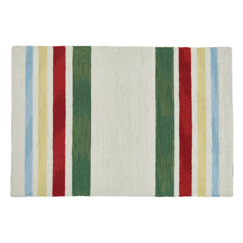 Tapis à rayures Camp, Rectangle 2 pi x 3 pi