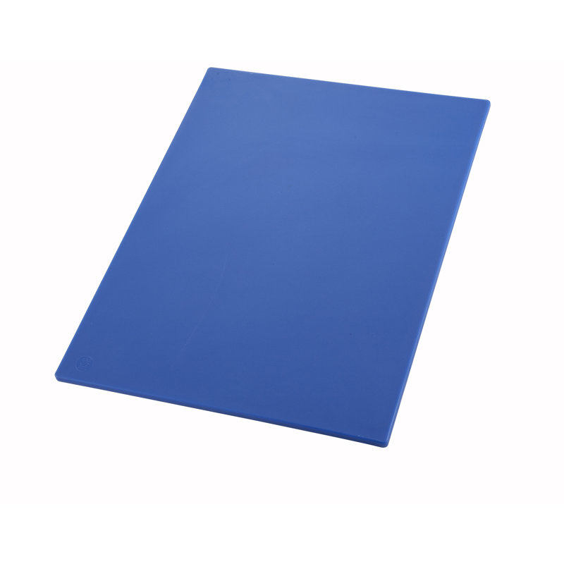 Winco Cutting Board, 18" L x 12" W x 0.5" H, Blue