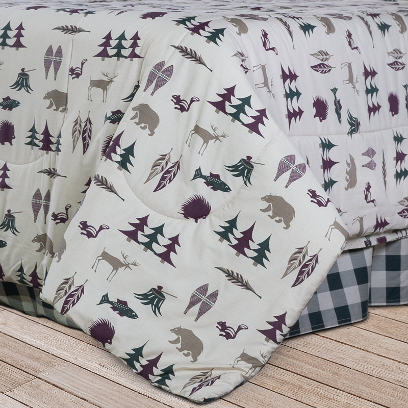 Ensemble d'édredon 100% polycoton chasse et rustique Northern Exposure True Grit Northern Exposure, Très grand