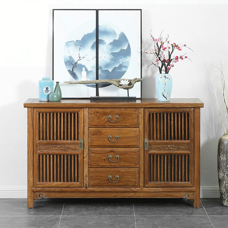 Buffet rétro de style chinois minimaliste