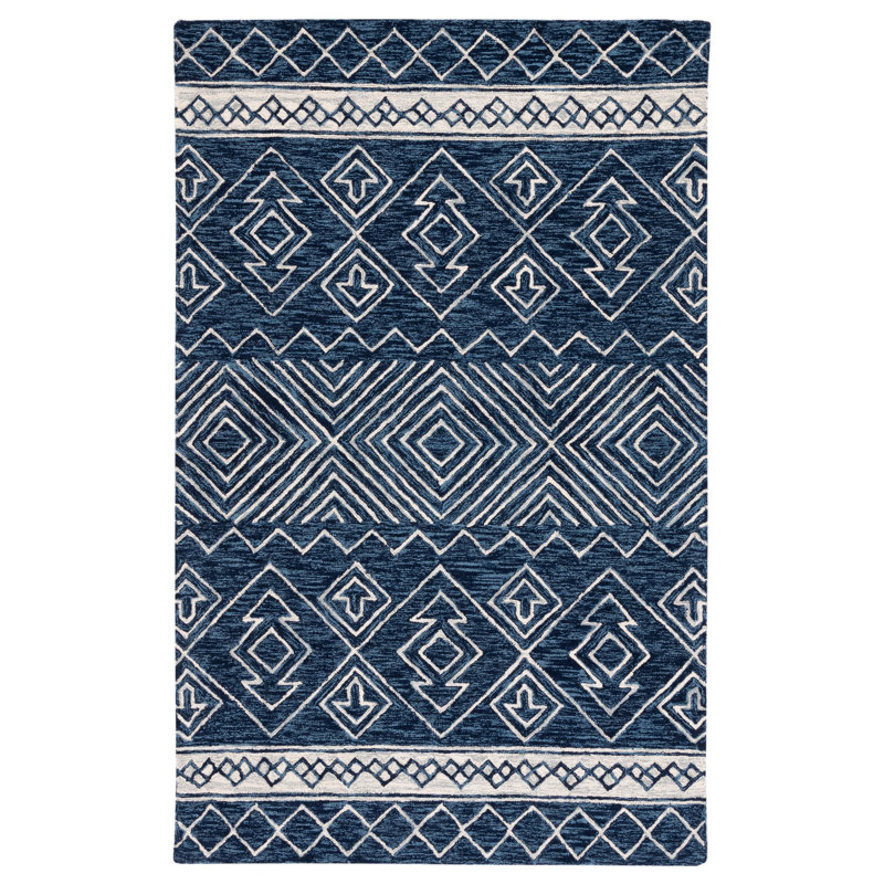 Tapis en laine et coton touffeté à la main Metro, Rectangle 4 pi x 6 pi