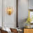 Jamei Crystal Steel Flush Mounted Sconce