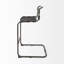 Chaise de bar 29 po en cuir noir et fer-708725504-803435224