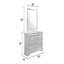 Miroir d'appoint moderne avec cadre en bois-1195757340
