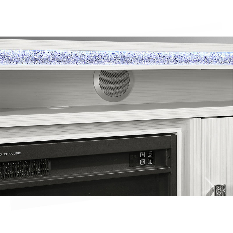 Almera White 72 Inch Fireplace, White