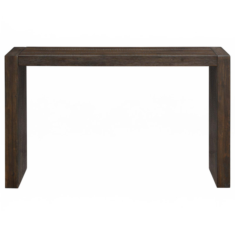 Console en bois, H 32 po x l 54 po x P 15 po, Brun