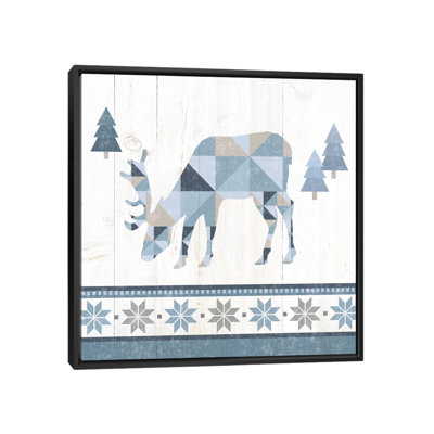 Nordic Geo Lodge Deer II by Wild Apple Portfolio - Gallery-Wrapped Canvas Giclée