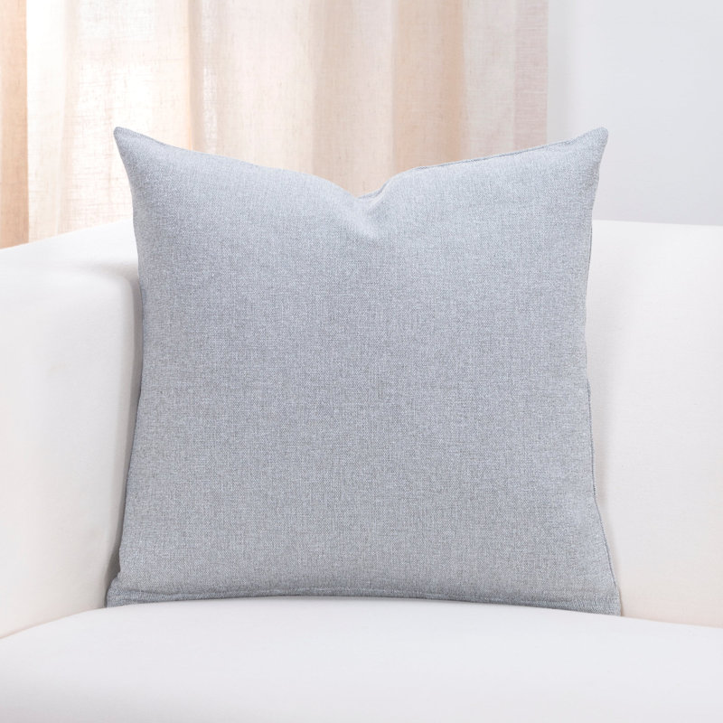Reversible Throw Pillow, 26" x 26", Gray