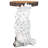 Round Outdoor Side Table , 12.5 " W 13.5 " D