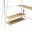 Lit mezzanine en métal avec bureau, tablettes de rangement et station de charge-1534708534