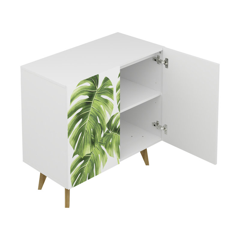 Bostyn Art 2 Door Accent Cabinet, Leaf