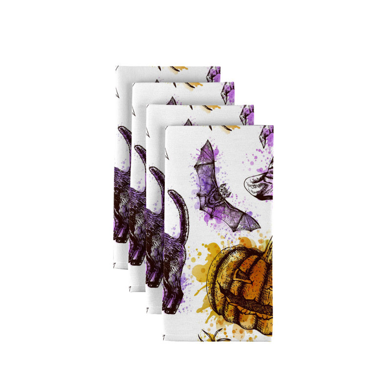 Hutchison Polyester No Pattern Square Napkin