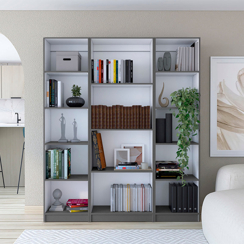 Ensemble de bibliothèque Home, (5 tablettes) H 71,1 po x l 60,1 po x P 11,7 po