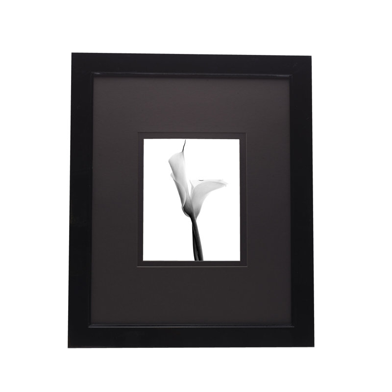 Mikasa Glossy Portrait Picture Frame, 8x10 Inch Photo, Black, 16 x 20