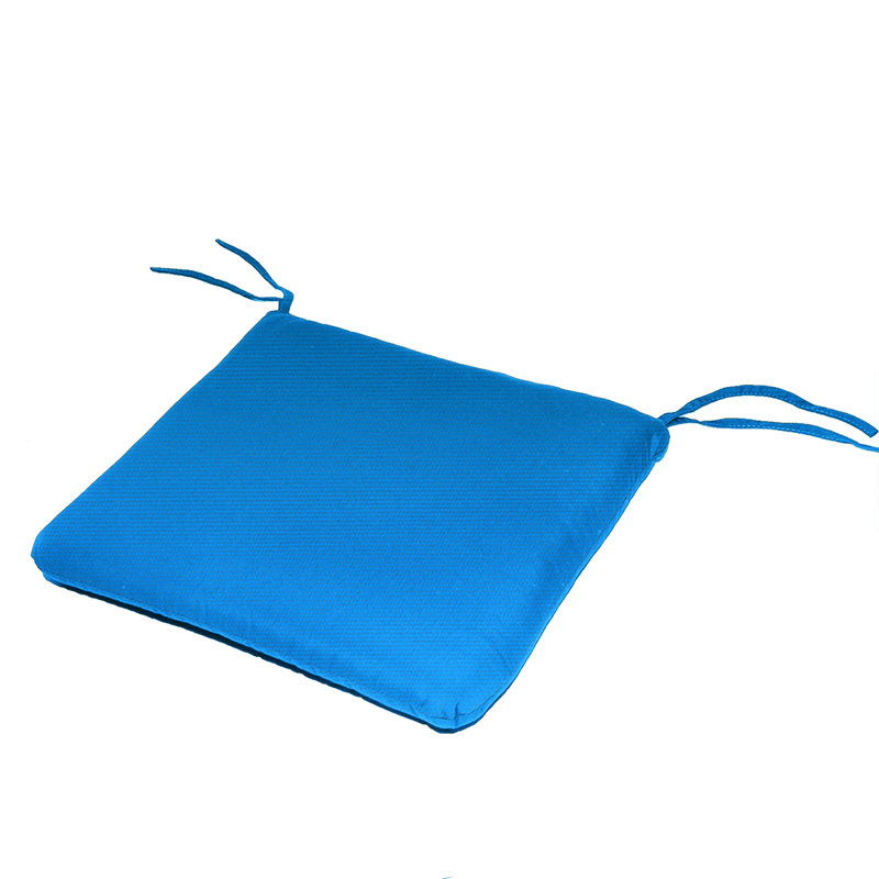 Rehm Sunbrella Outdoor Dining Chair Cushion, Canvas Pacific Blue Sunbrella® Canvas, 18"W x 18"D