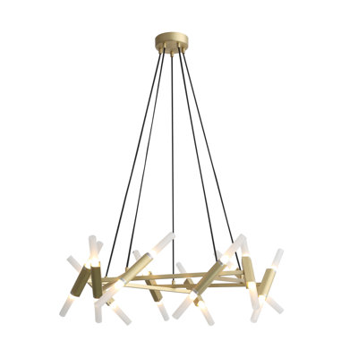 Lustree linéaire 20 lumières spoutnik modern Harris