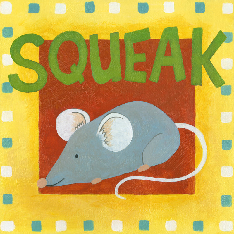 Squeak by Megan Meagher - Wrapped Canvas Art Prints, 30cm H x 30cm W x 3.8cm D