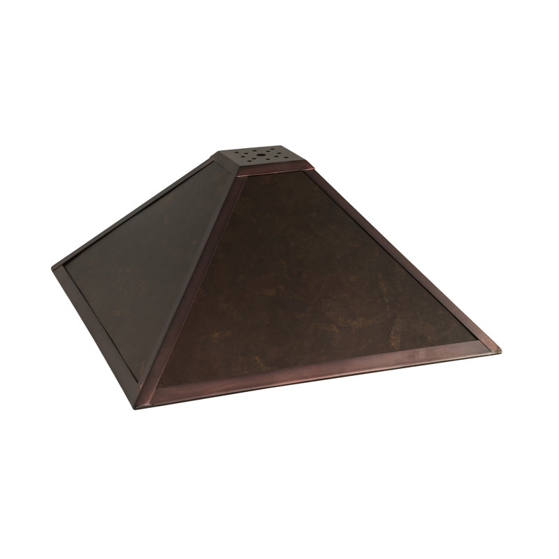 16"Sq Mission Prime Shade, 7.5" H x 23" W x 23" D
