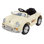 Kids Ride on Car with Remote - Classic Toddler Car for Kids Ages 3-6 - 6V Battery-Powered Ride on with Lights and AUX Port, Kids Ride on Toys by Lil' Rider (Cream)