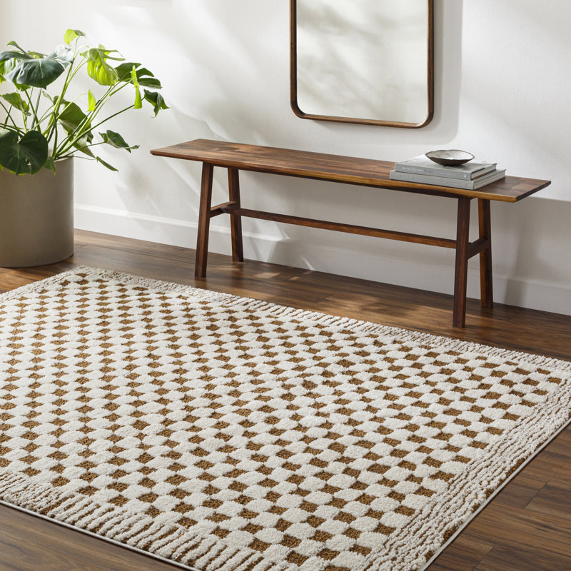 Freud Checkered Area Rug, Rectangle 140 x 200 cm