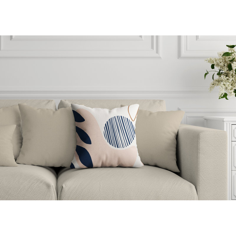 Outdoor Reversible Throw Pillow, 17W" x 17H"