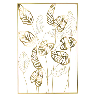 Glam Plants & Flowers Wall Decor on Metal