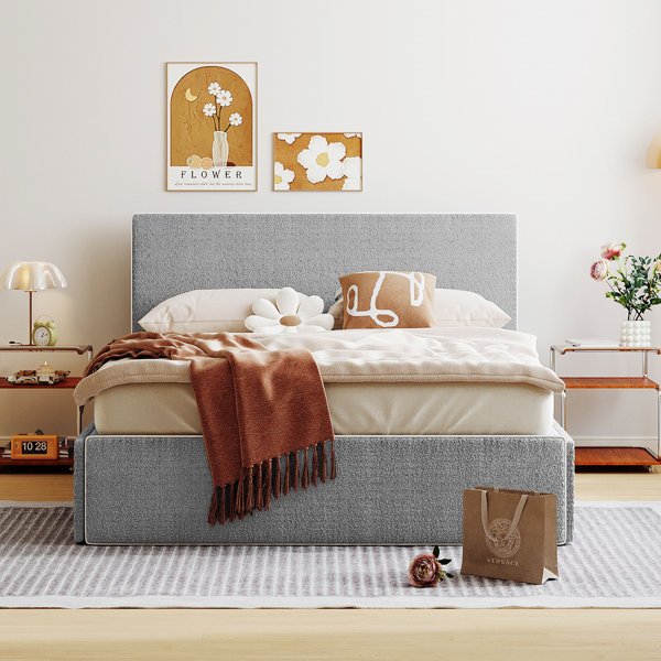 Limpho Upholstered Storage Bed Latitude Run Color: Gray