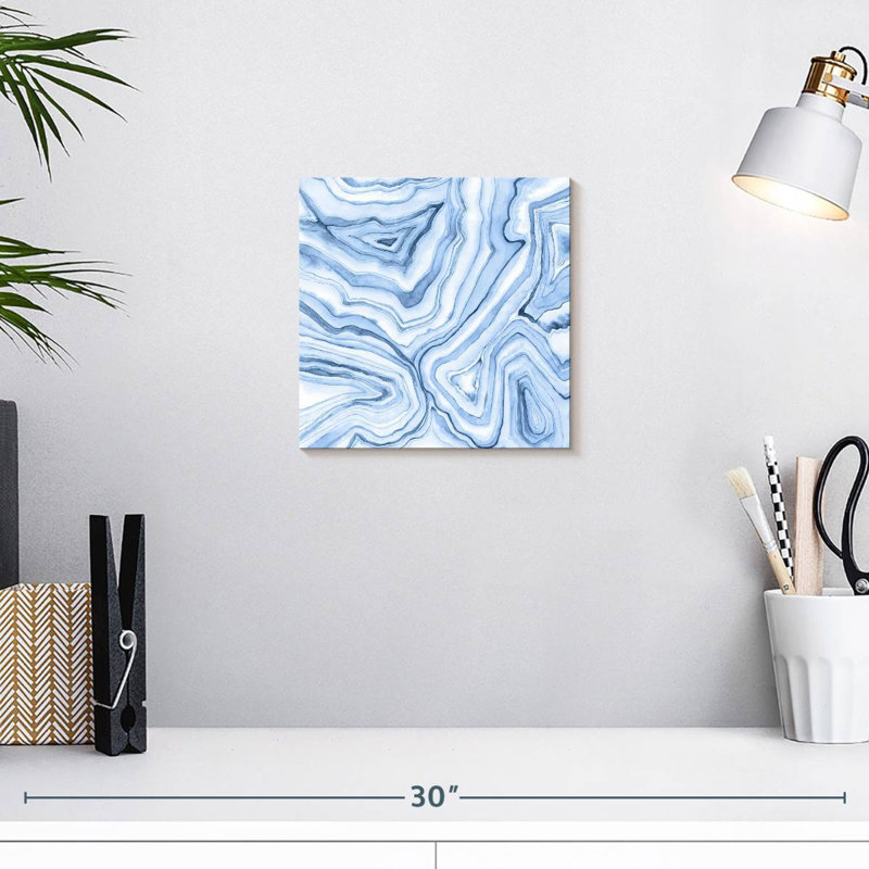 Indigo Agate Avery I, 10" H x 10" W