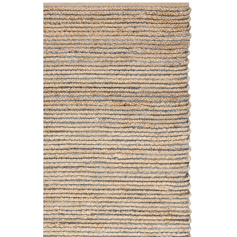 Chupp Hand Woven Jute, Denim Solid Color Rug, Square 6'