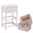1-Drawer Nightstand with Two Removable Baskets, Storage Bedside Table