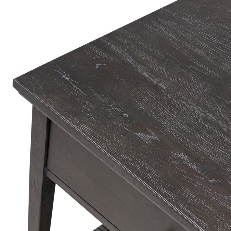 Mott Nightstand, Smoked Black