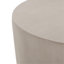 Table d'appoint ronde extérieure gris clair avec base en forme de U, matériau MGO | Idée de cadeau