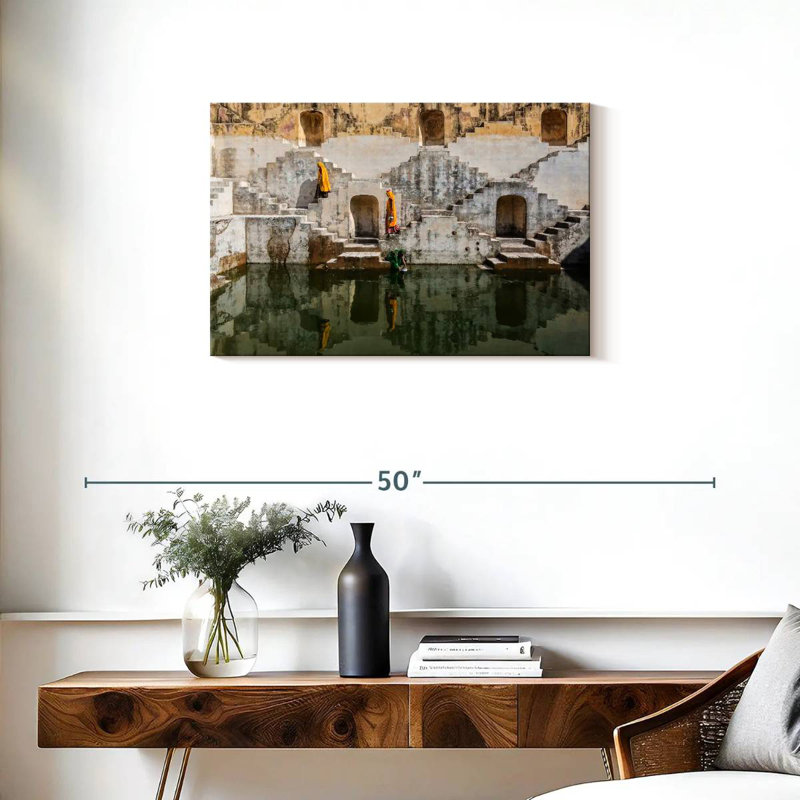 Lilie Jaipur Stepwell, 20" H x 30" W