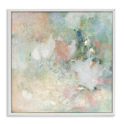 Serene Pastel Brushstroke Harmony Framed Giclee, design by Carol Robinson