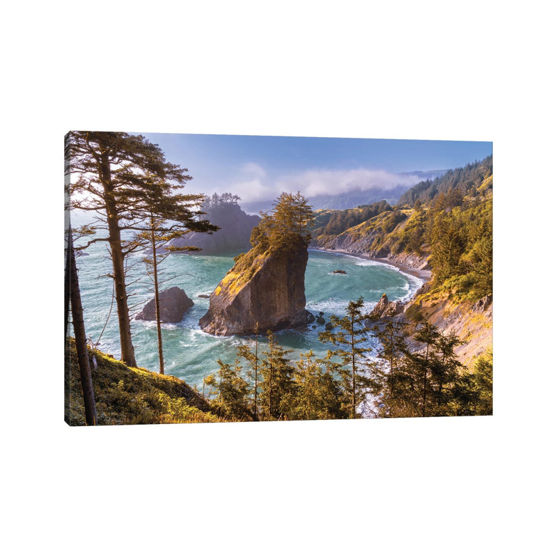 Oregon Seascape - Arch Rock Cove Along The Samuel H Boardman Scenic Corridor by Daniel Forster - Gallery-Wrapped Canvas Giclée on Canvas