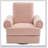 Manual Recliner Sofa Swivel Recliner Rocker Chair With Adjustable Backrest For Living Room, Bedroom, Or Nursery-809687675