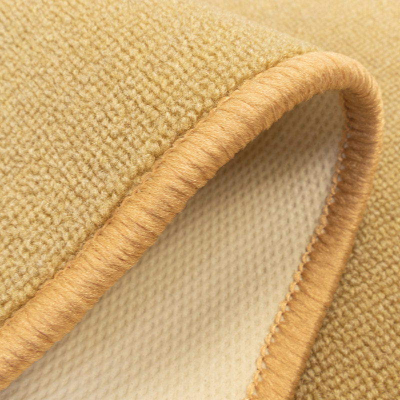 Washable Anti Slip Low Pile Solid BEIGE Color Abtin Custom Size Runner Rug, Runner 2'2" x 5'