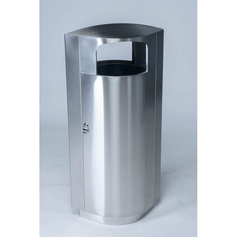 Poubelle 20 gallons en acier inoxydable Leafview
