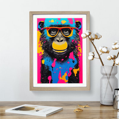 Painted Monkey No.1 Abstract - Wall Art