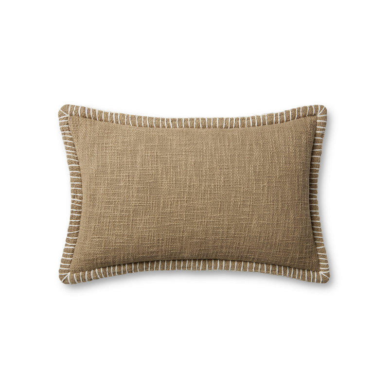 Coussin Fernande, Mélange de duvet, Bleu marine, H 13 po x l 21 po x P 6 po