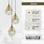 Brasstown 3 - Light Gold Cluster Pendant
