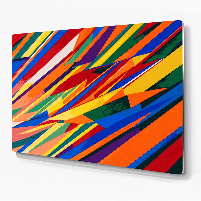 Art mural en métal Hard Edge 76, H 12 po x l 18 po